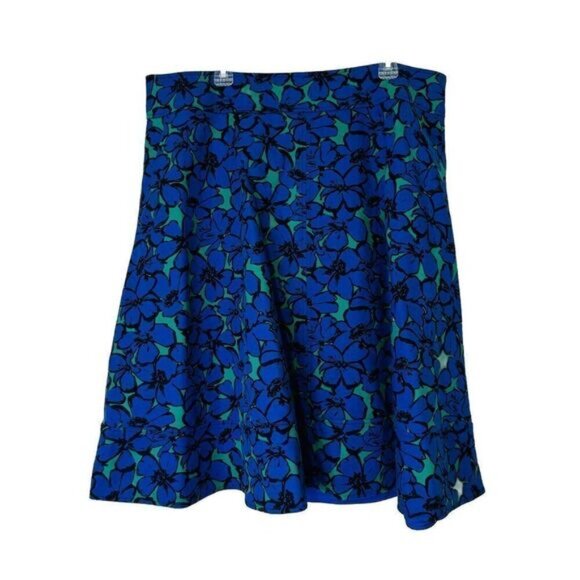 The Modernist Collection Flare Floral Skirt Sz 20 Plus Blue Green - Picture 1 of 5